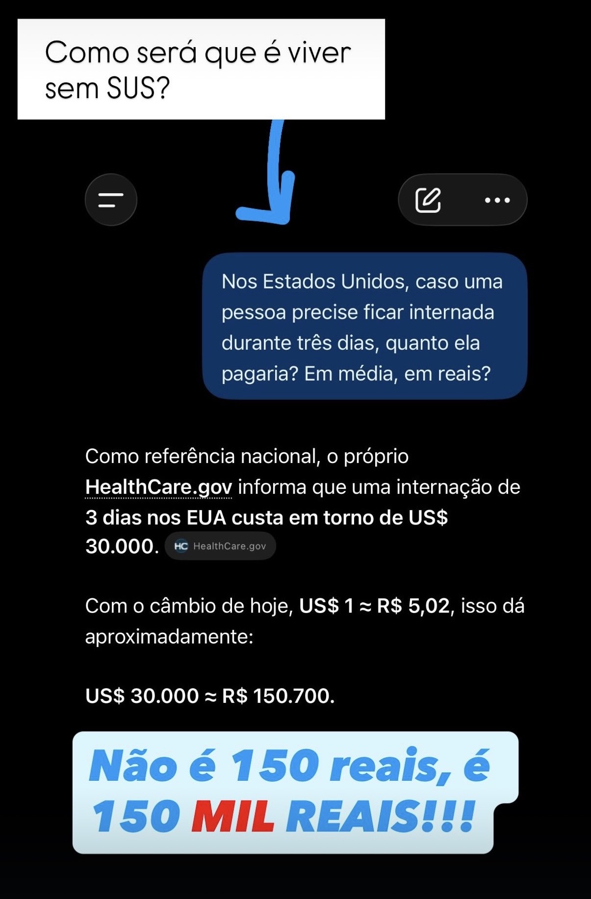 Imagem: #saude #tesouraço #soberania #sus #direitos